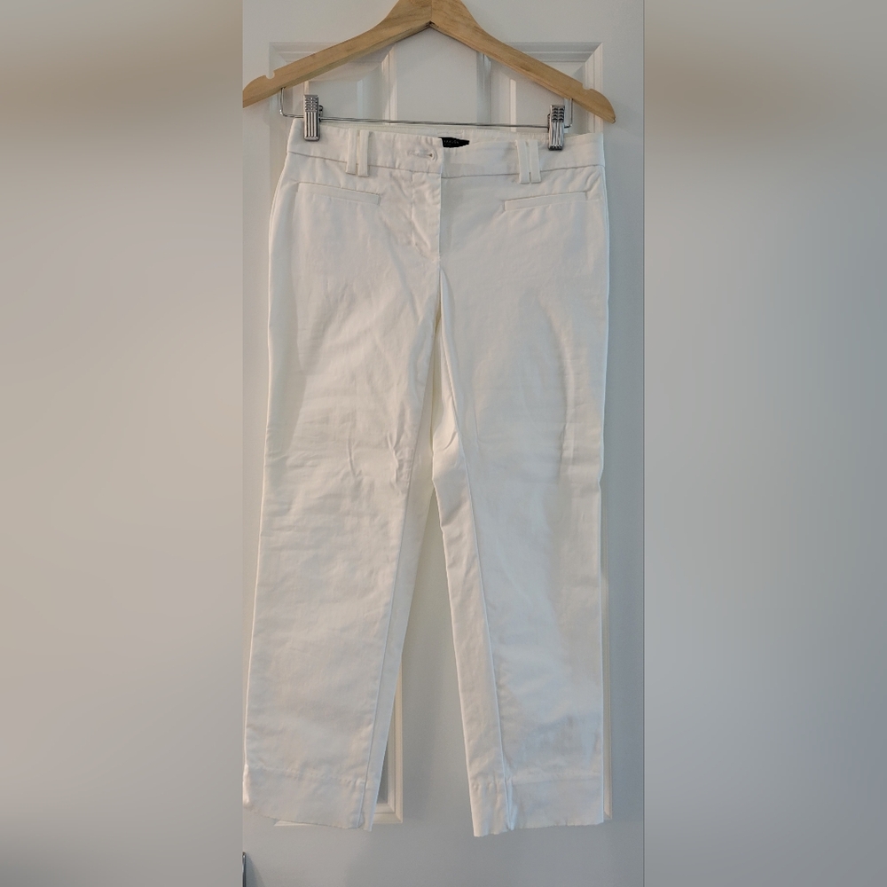 Ann Taylor Classic White Trousers